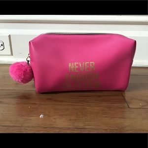 “NEVER ENOUGH GLITTER” Makeup Bag